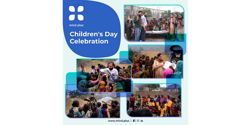 MindPlus organizes drive for underprivileged children on Children’s day