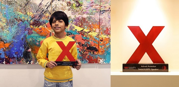 8-year-old Becomes the Youngest Indian to Deliver TEDx Talk. Spoke about importance of freedom to explore and creativity.